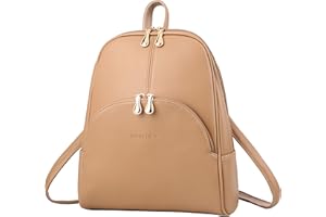 Nevenka Backpack Purse for Women Casual Shoulder Bag PU Leather Zipper Closure Adjustable Strap…