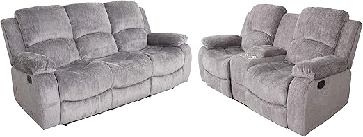 Amazon Com Chelsea Collection Recliner Sofa Love Seat Set With 4