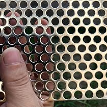 Panneau Perforé En Acier Inoxydable 304 - Maille 3 Mm, épaisseur 0,8 Mm, 30x30 Cm - Décoration, Protection, Filtres