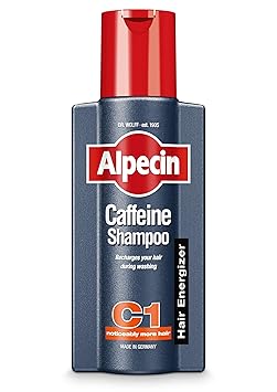 Alpecin Caffeine Shampoo C1 - Strengthen Hair Growth and Reduces Hair Loss, 250 ml