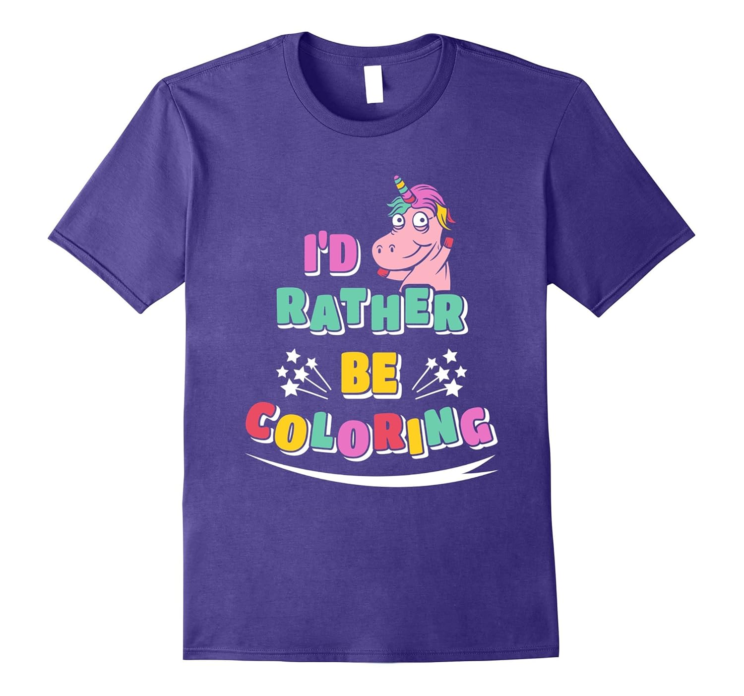 I'd rather be coloring t-shirt for coloring addicts-Rose