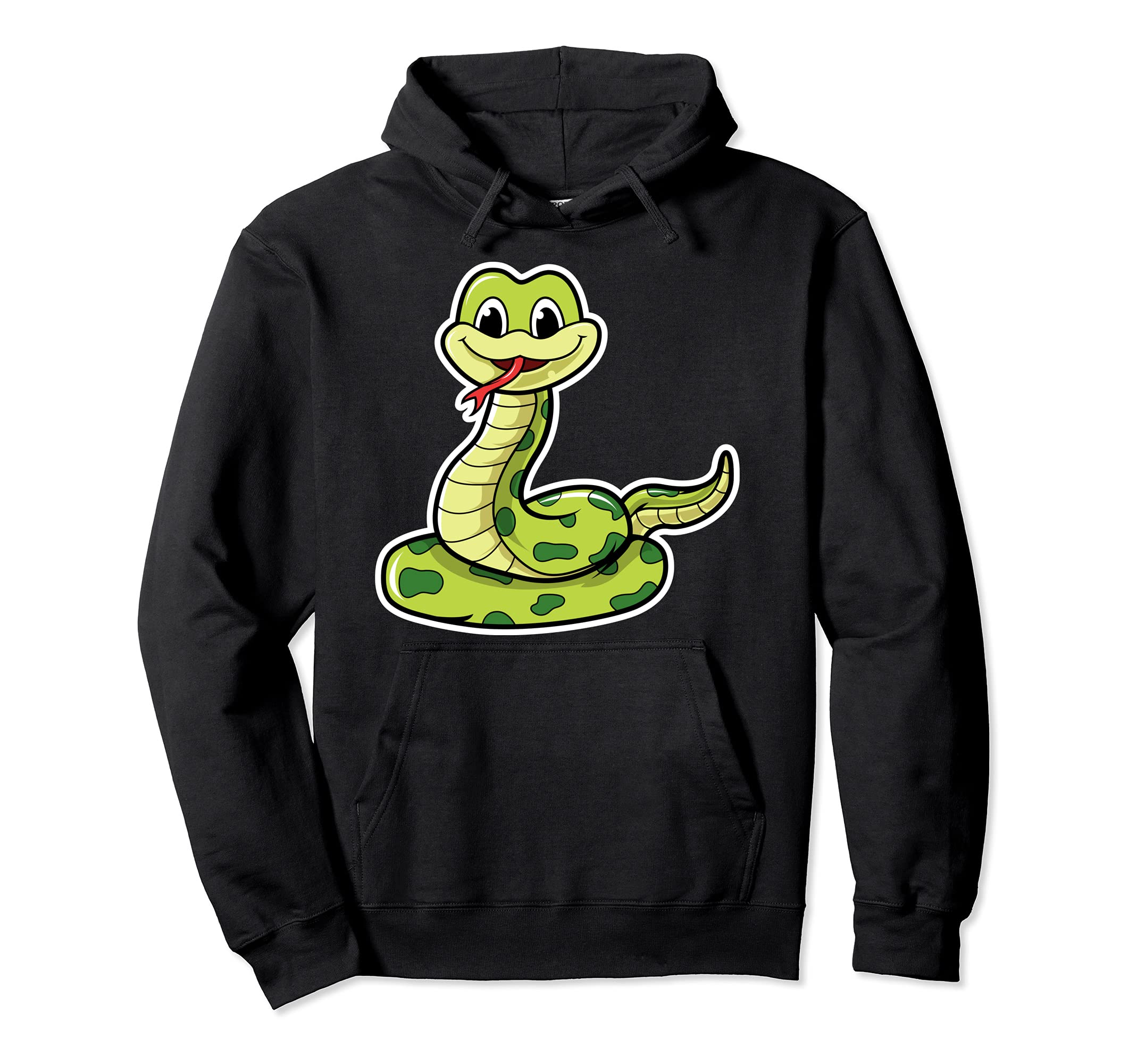 Cute Snake Cartoon Animal Reptile Pullover Hoodie