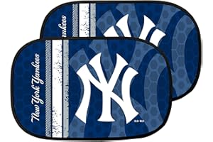 SPORTS LICENSING SOLUTIONS MLB New York Yankees Side Window Auto Shade 2 Pack