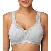 Oscrenia Minimizer Cotton Bra for Women Full Coverage Wireless Non Padded Plus Size