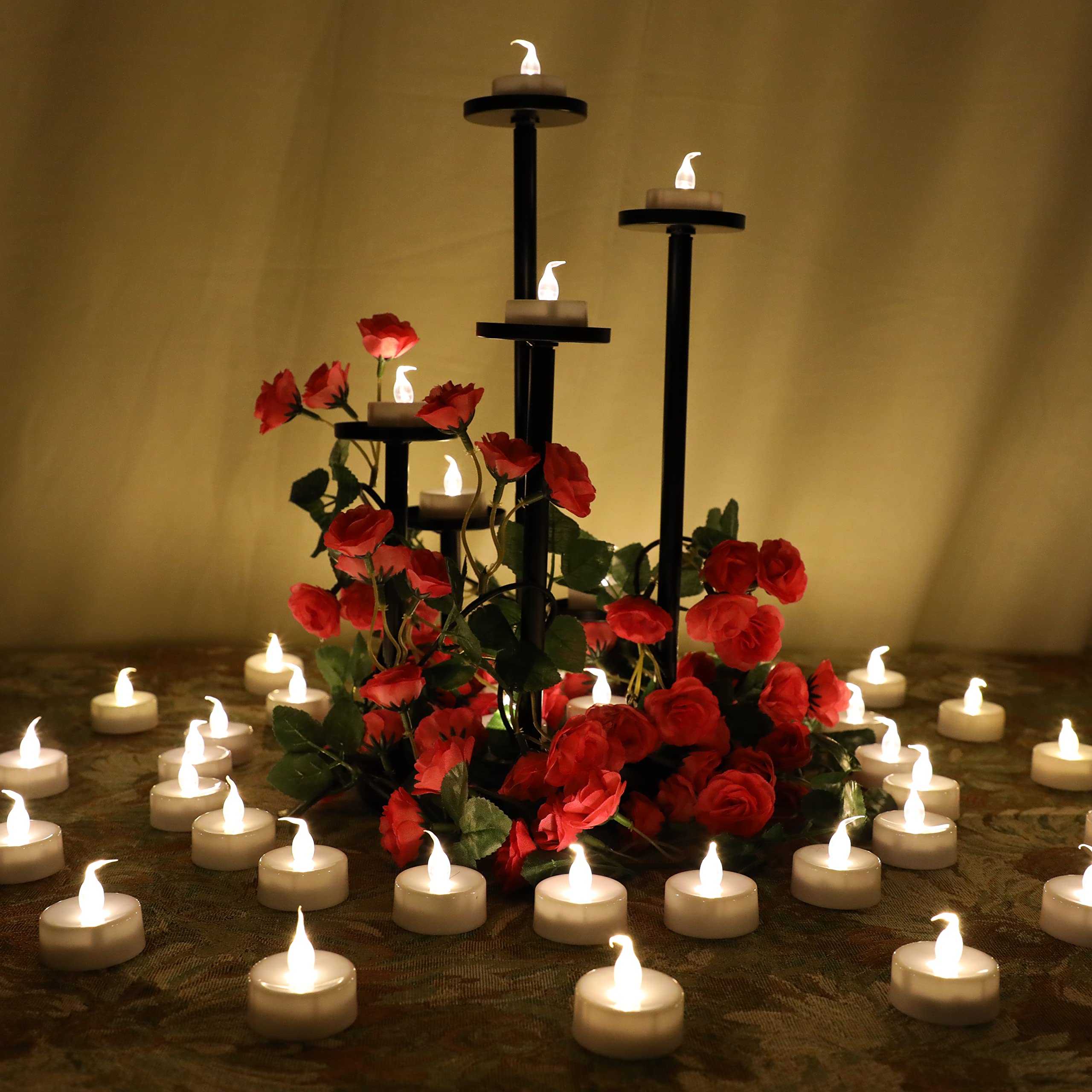 Topstone LED Tea Light,Flickering Flameless Candle with Remote Control