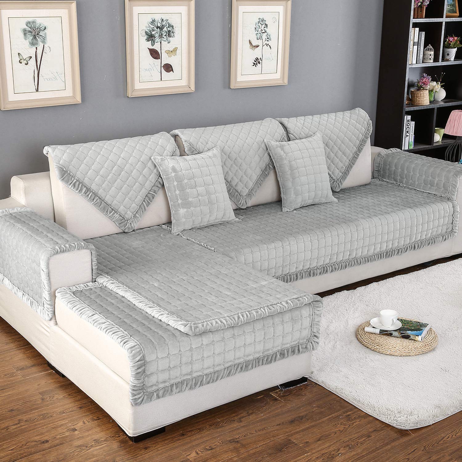 Best Pet Ottoman Slip Cover