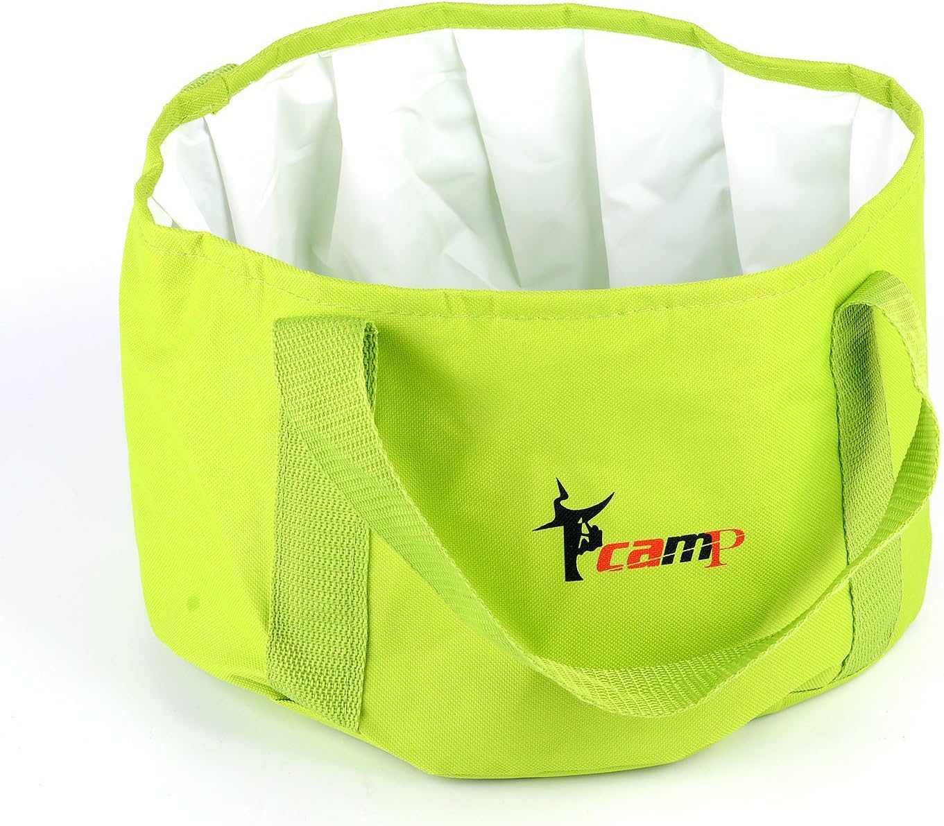 Tcamp Portable Durable Foldable Leakproof Camping Wash Basin Folding Bucket, Multifunctional Collapsible Bucket