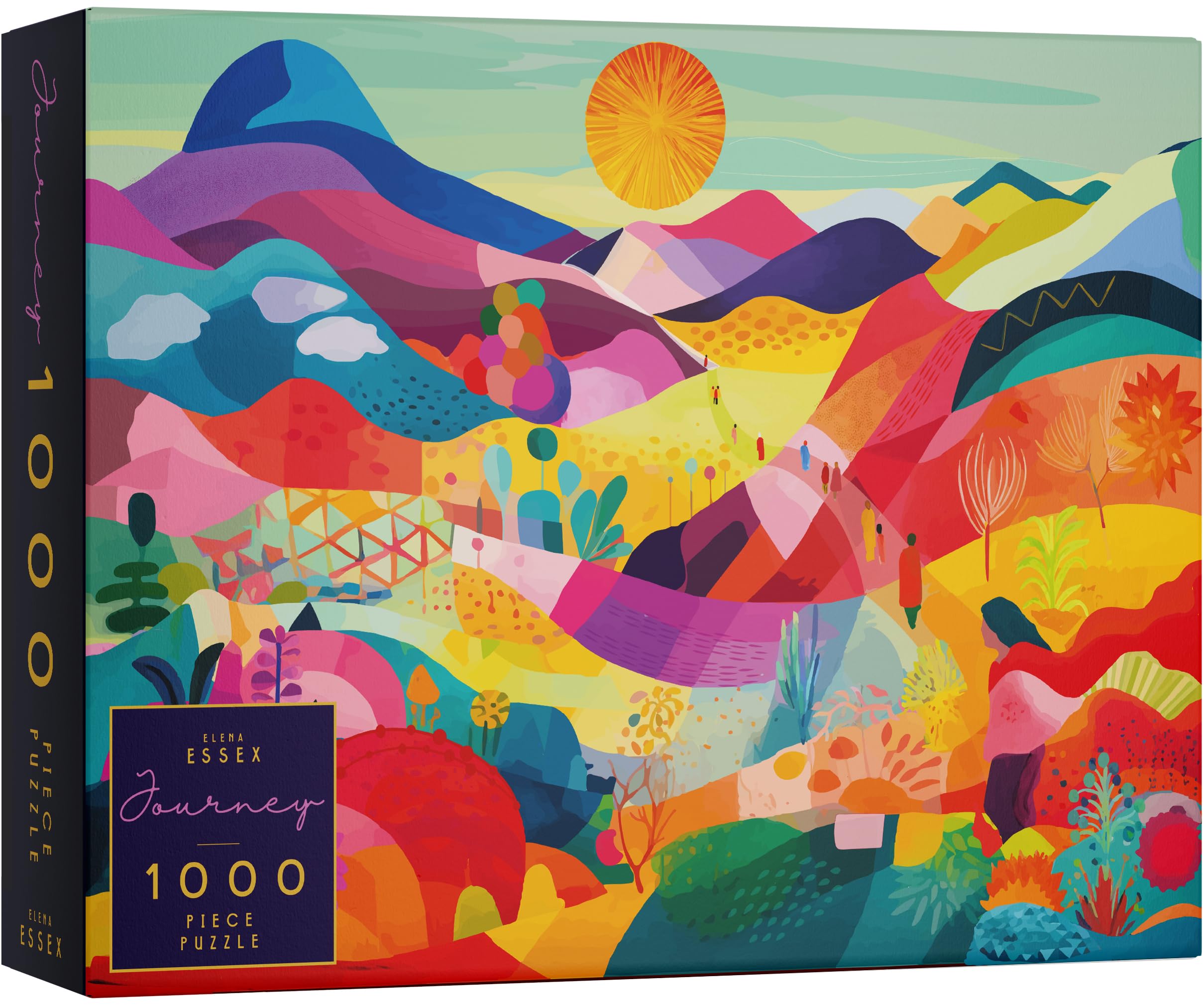 Elena Essex 1000 piece jigsaw puzzles for adults - Journey/jigsaw puzzle/jigsaw puzzles for adults 1000 / Colourful Cool Abstract Art Puzzle/size 70x50cm — image 1