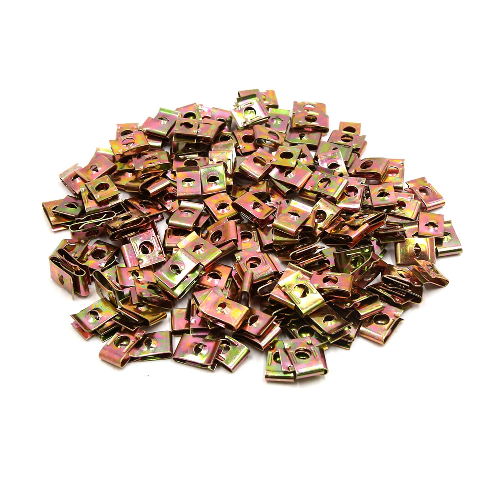 sourcing map 197Pcs Speed Fastener U Nuts Car Dashboard Panel Self Tapping Screw Clips