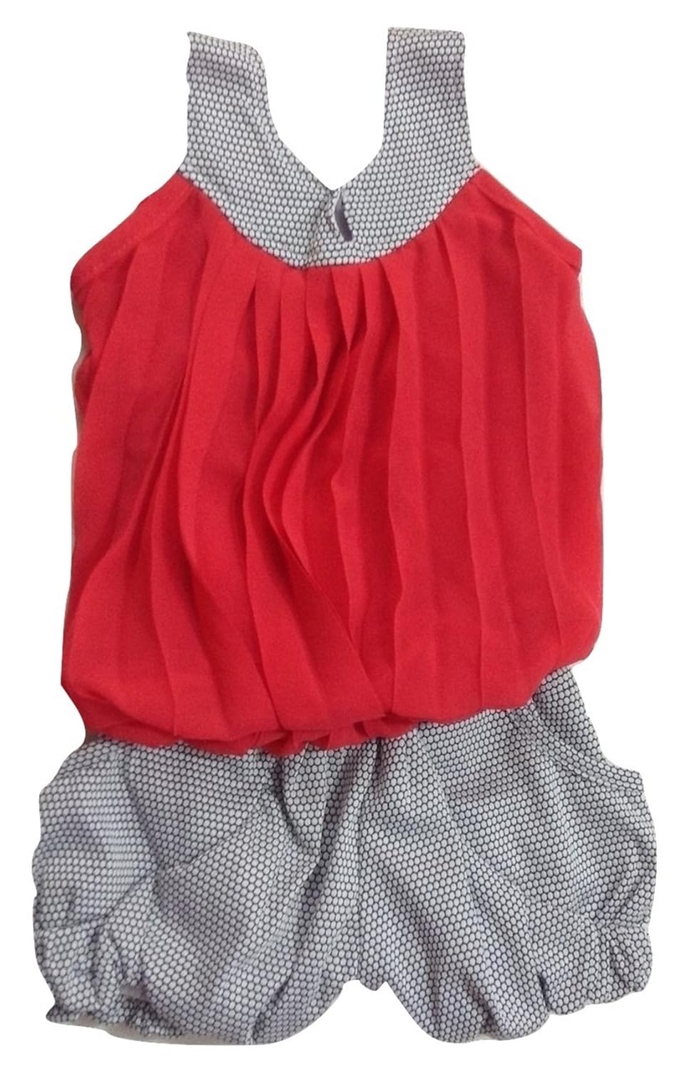 sairaj girl's chiffon dress (105, red)
