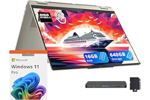 Lenovo Yoga 7 2-in-1 Copilot+ Laptop, 16" WUXGA Touchscreen, AMD Ryzen AI 5 340, 16GB LPDDR5X, 640GB Storage (512GB SSD+128GB