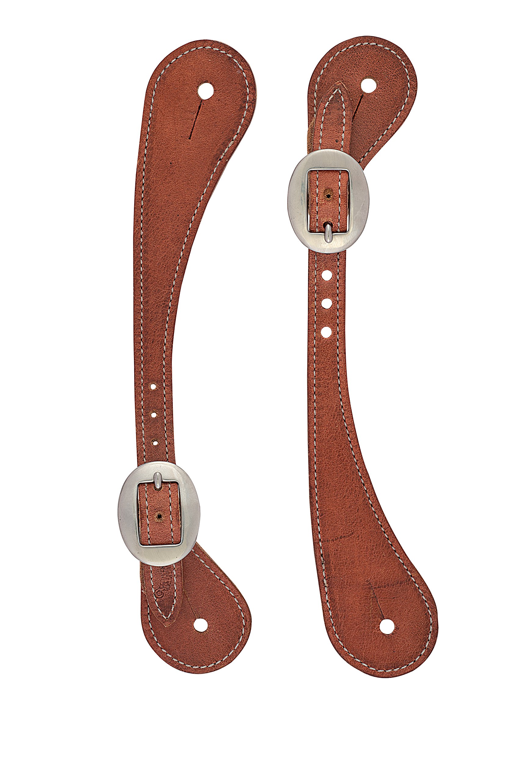 Weaver Leather Mens Shaped Harness Leather Spur Straps Hermann Oak