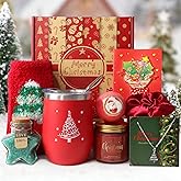 Neekiko Christmas Gifts for Women, 2025 Christmas Gift Ideas, Xmas Gifts for Mom Teacher Coworkers Girlfriend Wife Sister Nurse, Merry Holiday Gifts Basket Set & Secret Santa Box Set