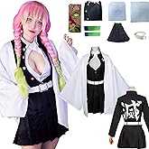 CHENYIZDQ Mitsuri Amaidera Cosplay Love Hashira Cosplay Costume Full Set Woman Ghost Kill Team Uniform Halloween Play