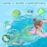 NYOBABE Baby Swimming Float with UPF50+ Canopy Anti-Flip Tail 6-36 Months view 3