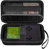 Againmore Hard Case Compatible with Analogue Pocket Handheld Game Console, Portable Mini Game Player Storage Bag for Video Games Cards, Charging Cable and Accessories (Box Only)-Black