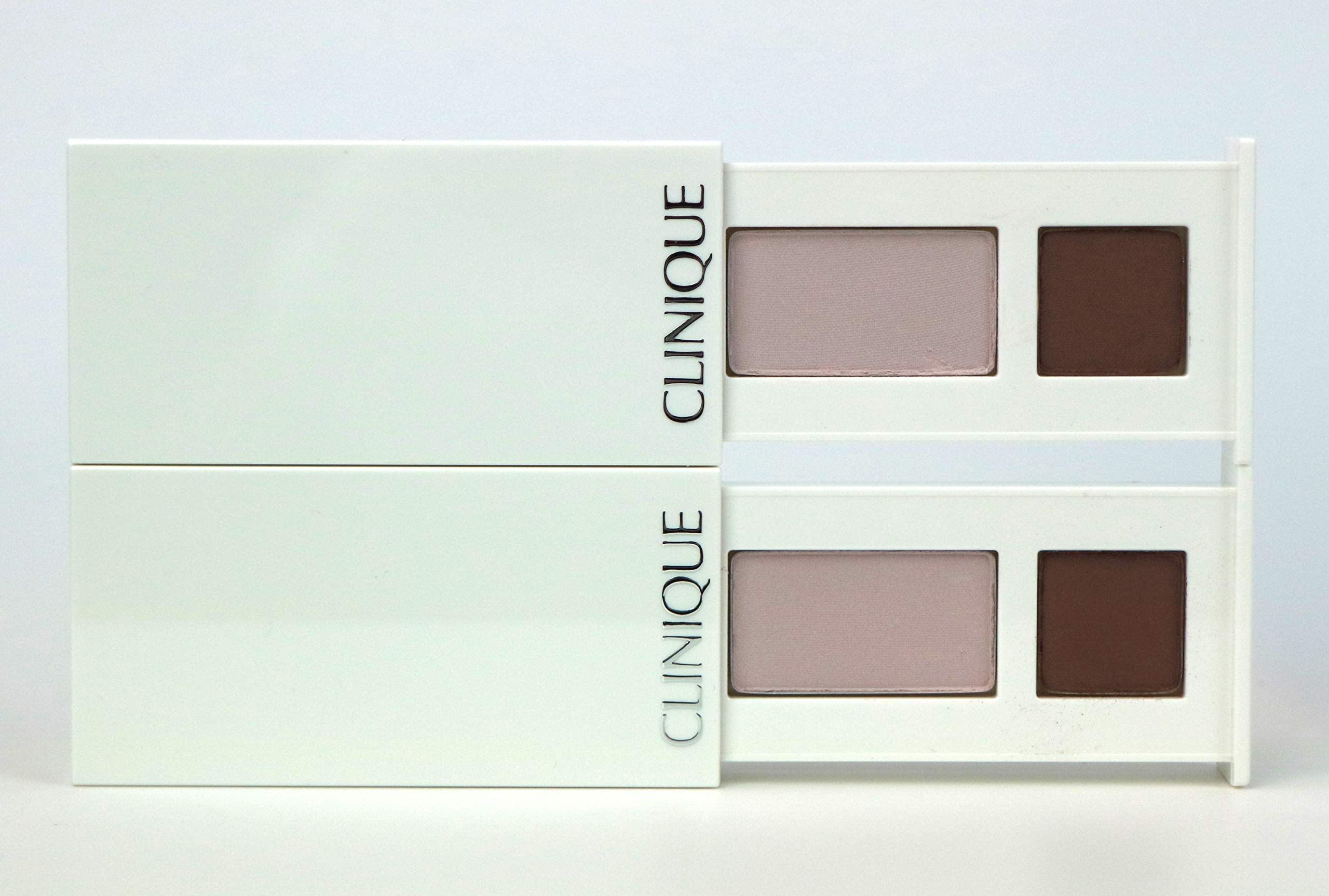 CliniquePack of 2 x All About Shadow Duo 17 Seashell Pink/Fawn Satin / 4H Bronze, 0.06 oz each Sample Size Unboxed