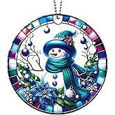 Snowman Ornaments, Acrylic Snowman Ornament for Christmas Tree, Classic Cute Christmas Ornaments, Beautiful Unique Ornament, Snowma Gifts for Women