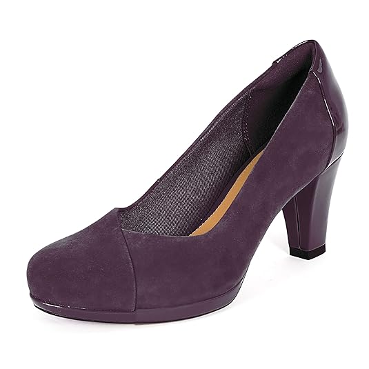 VelourslederPumps Chorus Carol aubergine Gr. 40 (26128754 Weite W GR