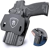 WARRIORLAND M&P M2.0 Holster OWB Kydex Made Fit: S&W M&P M2.0 9mm / .40 3.6" / 4" / 4.25" Pistol, Outside Waistband 1.75 Inch Paddle Holster, 'Posi-Click' Audible Retention Lock, Optic Ready, Right