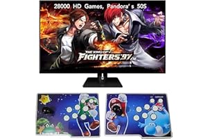 FVBADE [30000 Games in 1 70S Pandora Box Arcade Game Console for PC & Projector & TV ,3D Games 1-4 Players Double Joystick Favorite List Game Category Save/Search/Hide/Pause/Delete Games