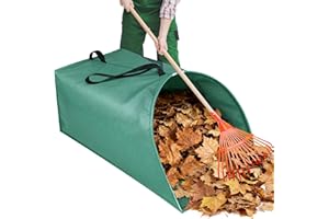 60 Gallon Leaf Collector,Collapsible Lawn & Leaf Bag,Heavy Leaves Pick up Tool Reusable Yard Waste Bags,Large Yard Dustpan Ty