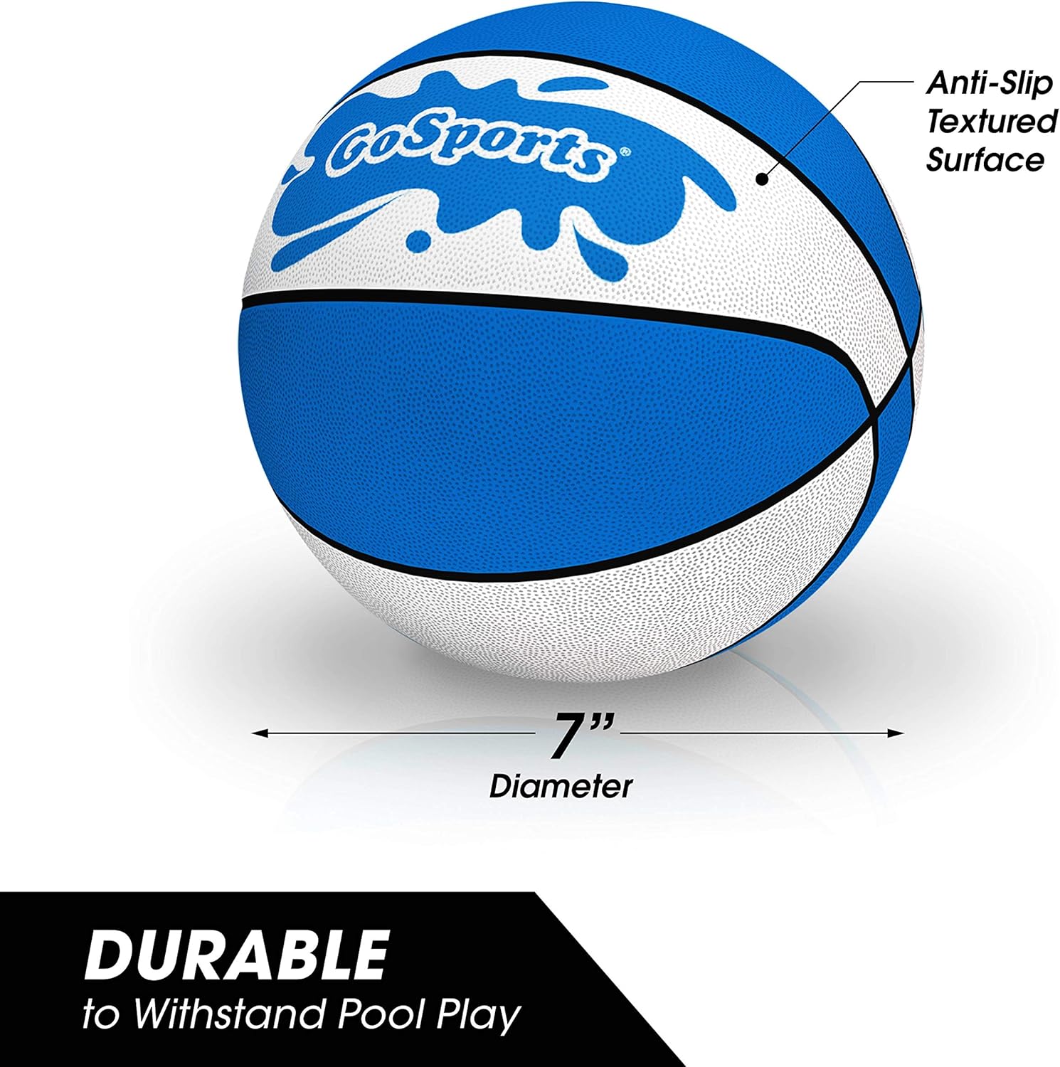 GoSports Water Basketballs 2 Pack - Choose Between Size 3 and Size 6 - Great for Swimming Poo Basketball Hoops: Sports & Outdoors
