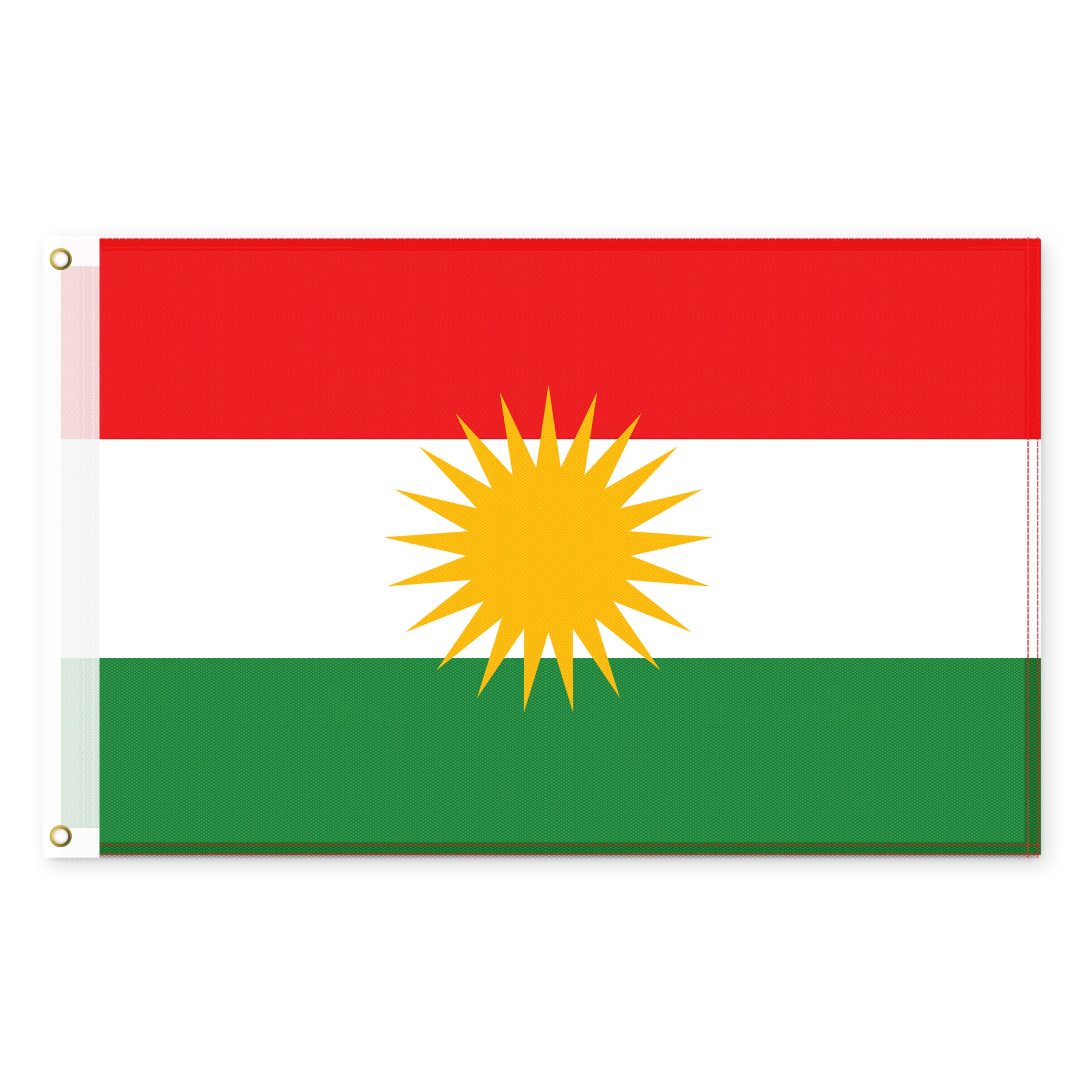 Brick Takeover Kurdistan Flag – Kurdistan Flags and Flags – Flag Kurdistan Flag 150 x 90 cm