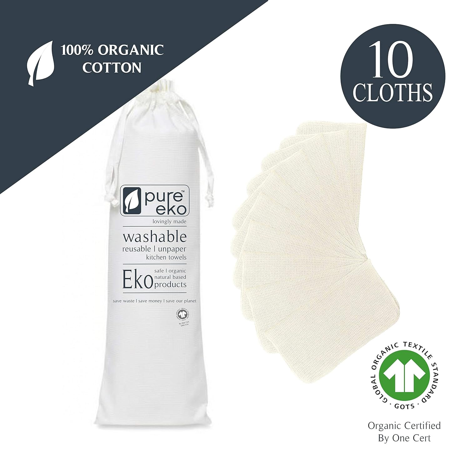 Best Unbleached Organic White Kitchen Towels