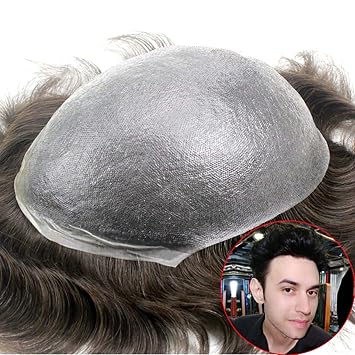 Lordhair Human Hair Toupee For Men Natural Hair Replacement