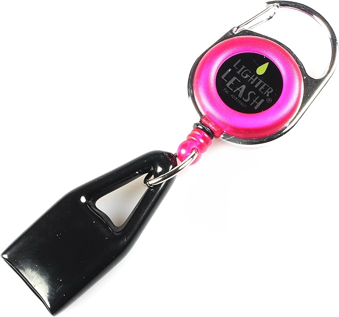 Lighter Leash From Fits Disposable Clipper And Usb Pen Pink Amazon.co