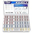 Kuject 270PCS Solder Seal Wire Connectors, Self-Solder Heat Shrink Butt Connector Waterproof Insulated Electrical Butt Splice Wire Terminals for Marine Automotive Boat Truck Stereo Wire Joint