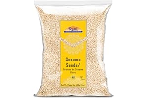 Rani Sesame Seeds Whole White, Hulled (Till) 14oz (400gm) ~ All Natural | Gluten Friendly | Non-GMO | Vegan | Indian Origin