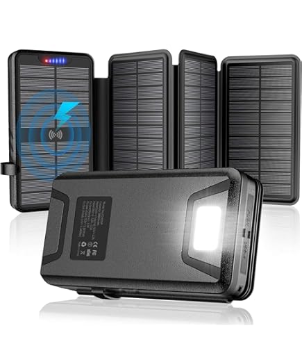 ALLPOWERS Chargeur Solaire Pliable 21W avec Batterie 10000mAh