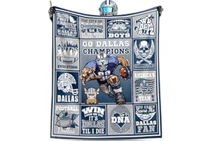 MAUPIVAE Football Blanket Super Soft Flannel Throw Blanket Football Style Travel Blanket for Men Women Boys Kids Gifts Sofa Bed 62" x 52"