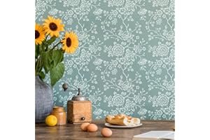 G GSS DESIGNS GSS Designs Large Floral Stencils 16x16Inch Nursery Wall Decor Stencil Large Reusable Flower Wall Painting Stencil