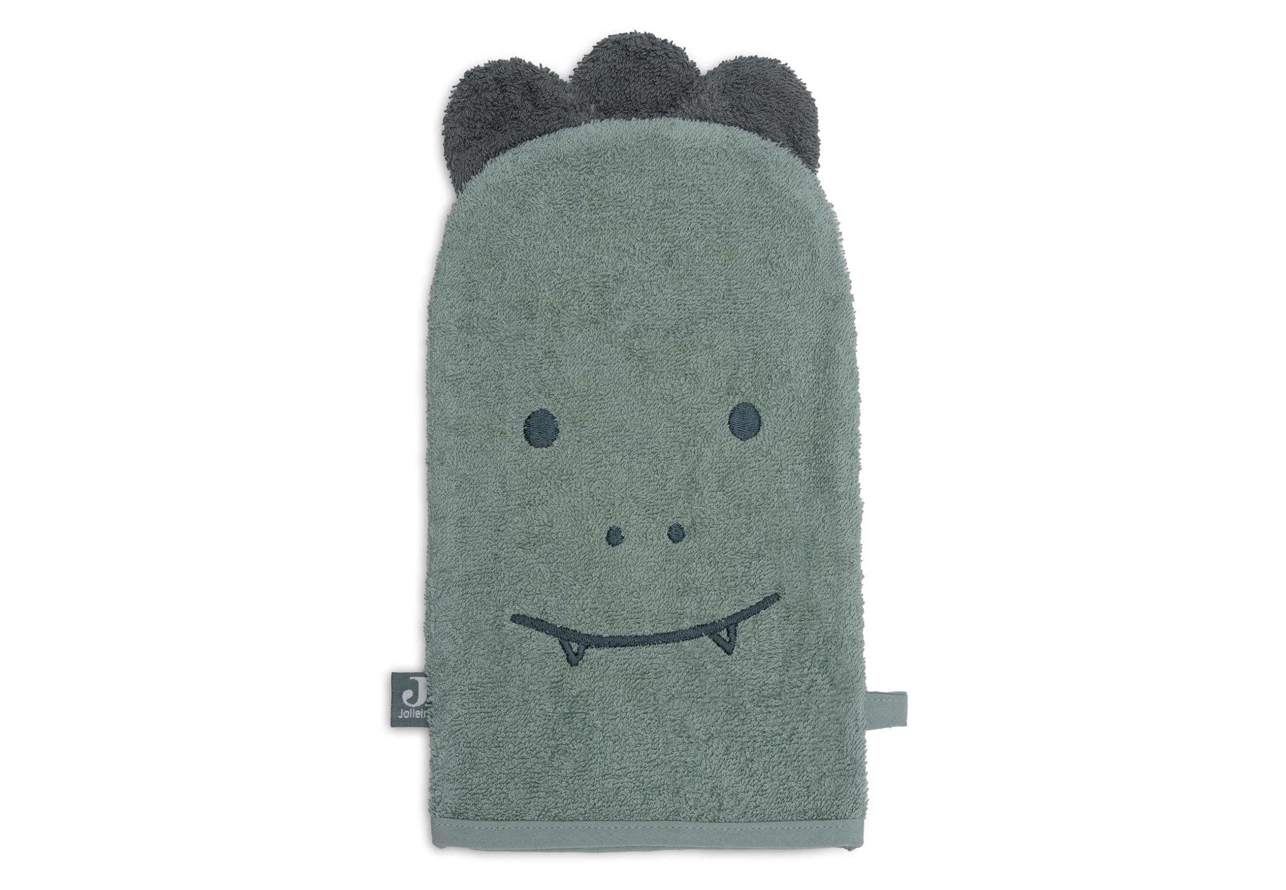 Jollein Baby Wash Mitts - Terry Cloth - Jungle Jambo, Croco - 27 x 16 cm - 100% Cotton - Wash Cloth Baby - Oeko-Tex Certified