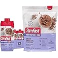 SlimFast High Protein Chocolate Bundle- 12 Count of Chocolate High Protein Meal Replacement Shakes (20g Protein) with 26 Servings of Chocolate High Protein Powder Mix (20g Protein)