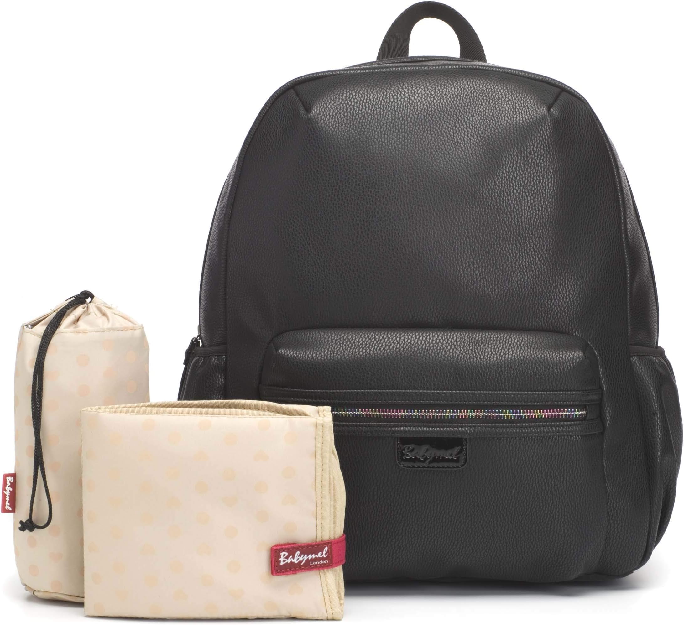 Babymel Luna Vegan Leather Diaper Travel Backpack Large Capacity