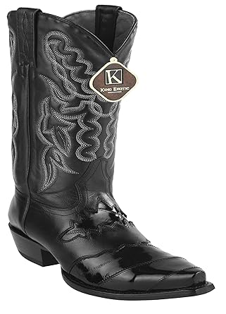 botas vaqueras de piel de anguila