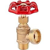 EFIELD Boiler Drain 1/2 inch MIP x 3/4 inch MHT, Brass,(BOILER001)