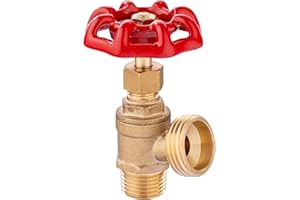 EFIELD Boiler Drain 1/2 inch MIP x 3/4 inch MHT, Brass