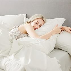 Bedsure Ivory Comforter Set Queen - Bed in a Bag