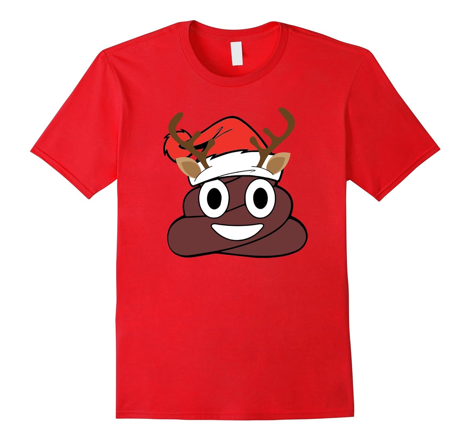 Christmas Poop Emoji Shirt Santa Reindeer Poop-ANZ