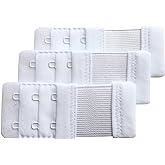 Chanie Women Pack of 3 Soft Comfortable 2 Hooks Bra Extender