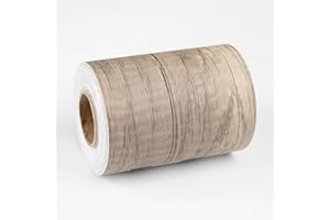 Wallercity Brown Wood Wallpaper Peel and Stick Wooded Border Stickers Countertops Contact Paper Self Adhesive Wall Paper for Bathroom Glass Waterproof Border Vinyl Stick Paper 3.94" x 394''