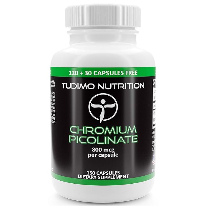 Buy Chromium Picolinate 800mcg Capsules 150 pcs (4+ Month Supply) of