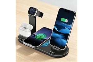 15W Fast Charging Wireless Charging Station Get Ready for Effortless Simultaneous Charging, Compatible with iPhone 17/16/15/1
