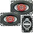 Pair of SoundXtreme 4x6 in 3-Way 220 Watts Coaxial Car Speakers CEA Rated (2 Speakers)