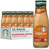 Starbucks Frappuccino, Pumpkin Spice, 13.7 fl oz Bottles (12 Pack) | Coffee Drink, Iced Coffee